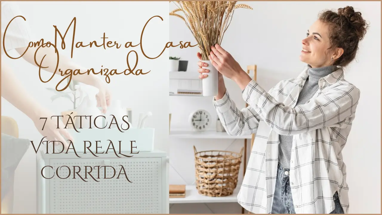 como manter a casa organizada vida real e corrida