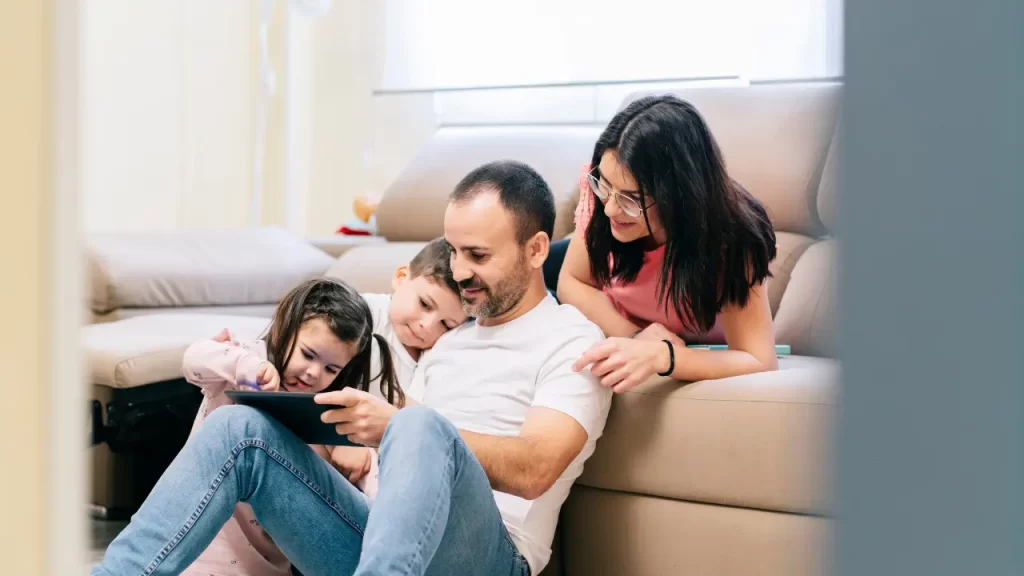 Gestão de tempo - família reunida