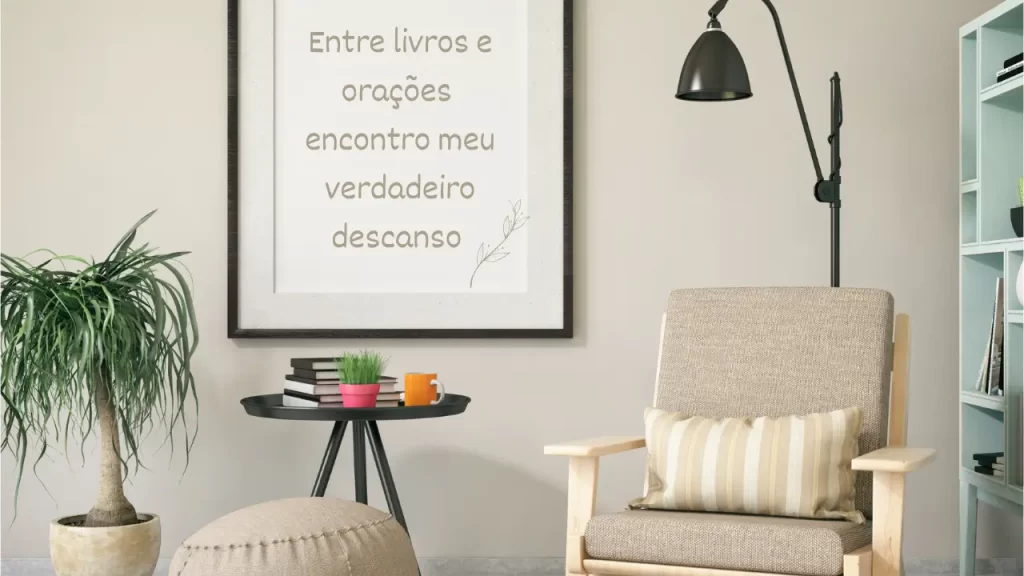 entre livros e orações - móveis