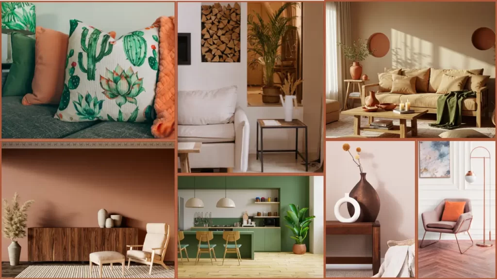 Tendências de Decoração nas Redes Sociais em 2025 tons terrosos