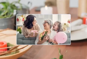 Decoração simples para o dia das mães