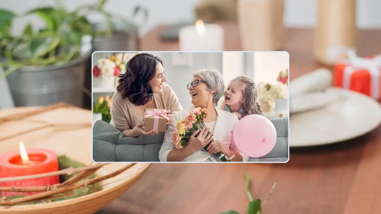 Decoração simples para o dia das mães