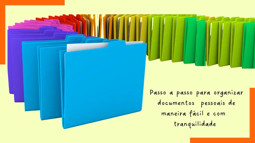 passo a passo para organizar documentos pessoais