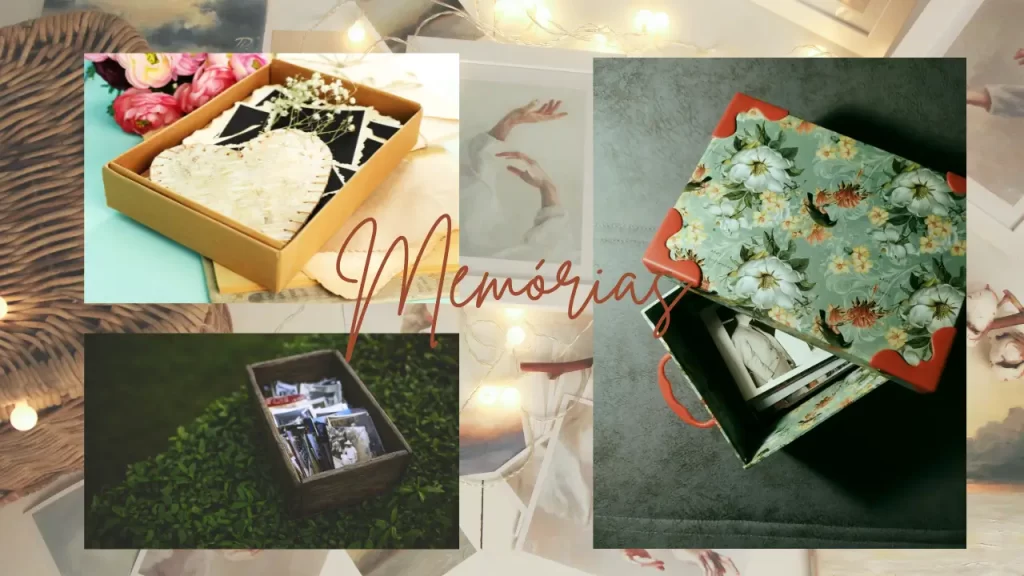 caixa de memórias de um lar acolhedor