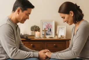 oratório no quarto do casal fortalecendo a união com fé