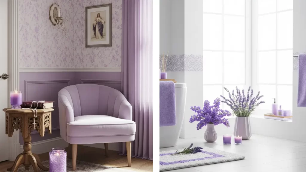 usando lavanda na psicologia das cores