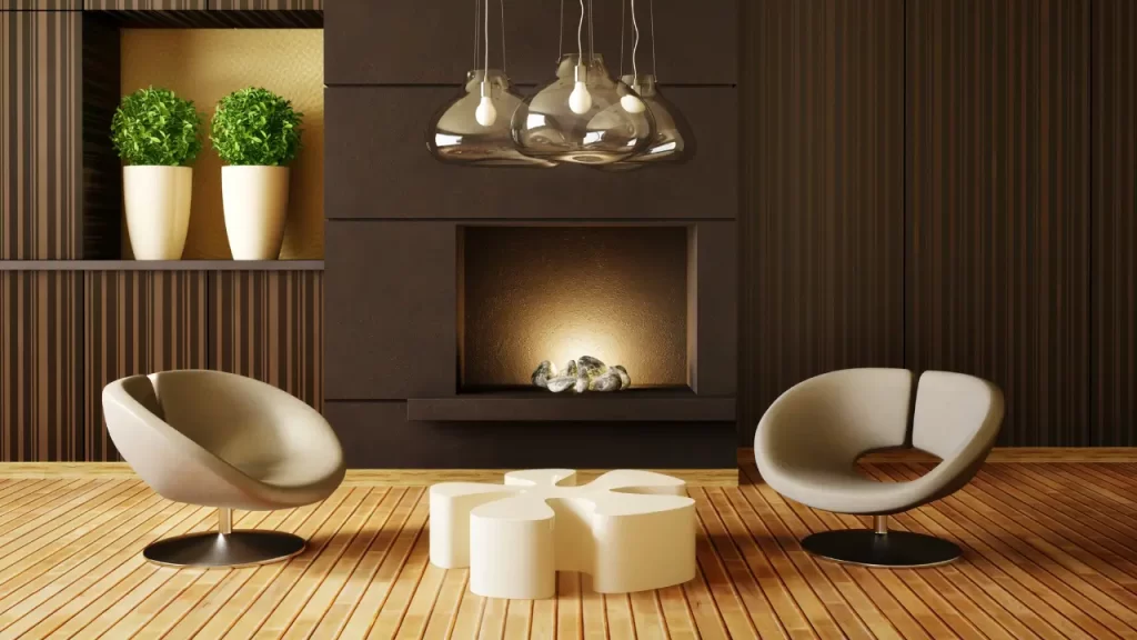 sala com móveis esteticamente não funcionais, demonstrando que para uma organização financeira da decoração é necessário unir estética e funcionalidade