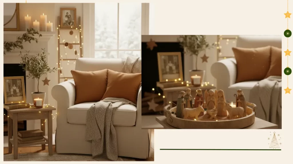 Exemplos de decoração de natal simples e acolhedora
