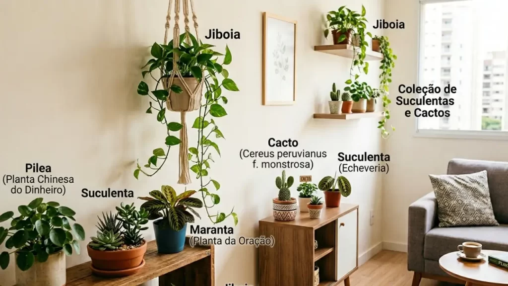 plantas ornamentais fáceis de cuidar para ambientes reduzidos